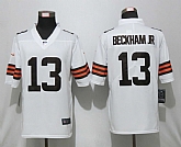 Nike Cleveland Browns 13 Beckham jr White Vapor Untouchable Limited Jersey,baseball caps,new era cap wholesale,wholesale hats